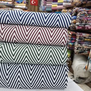 Zigzag Desen Kumlu Krep