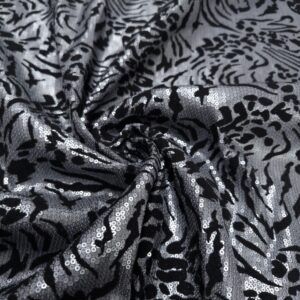 Leopar Desen İnce Payet