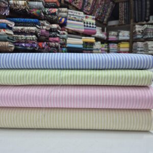 Çizgili Poplin Kumaş