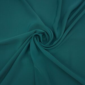 Petrol Yeşili Kristal Krep