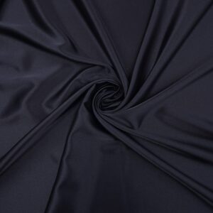 İnce Likralı (İpek) Saten Koyu Lacivert